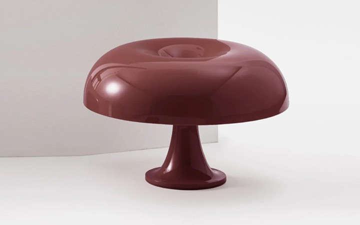 Nesso Table Lamp Ruby Red Collection by Artemide Lamps